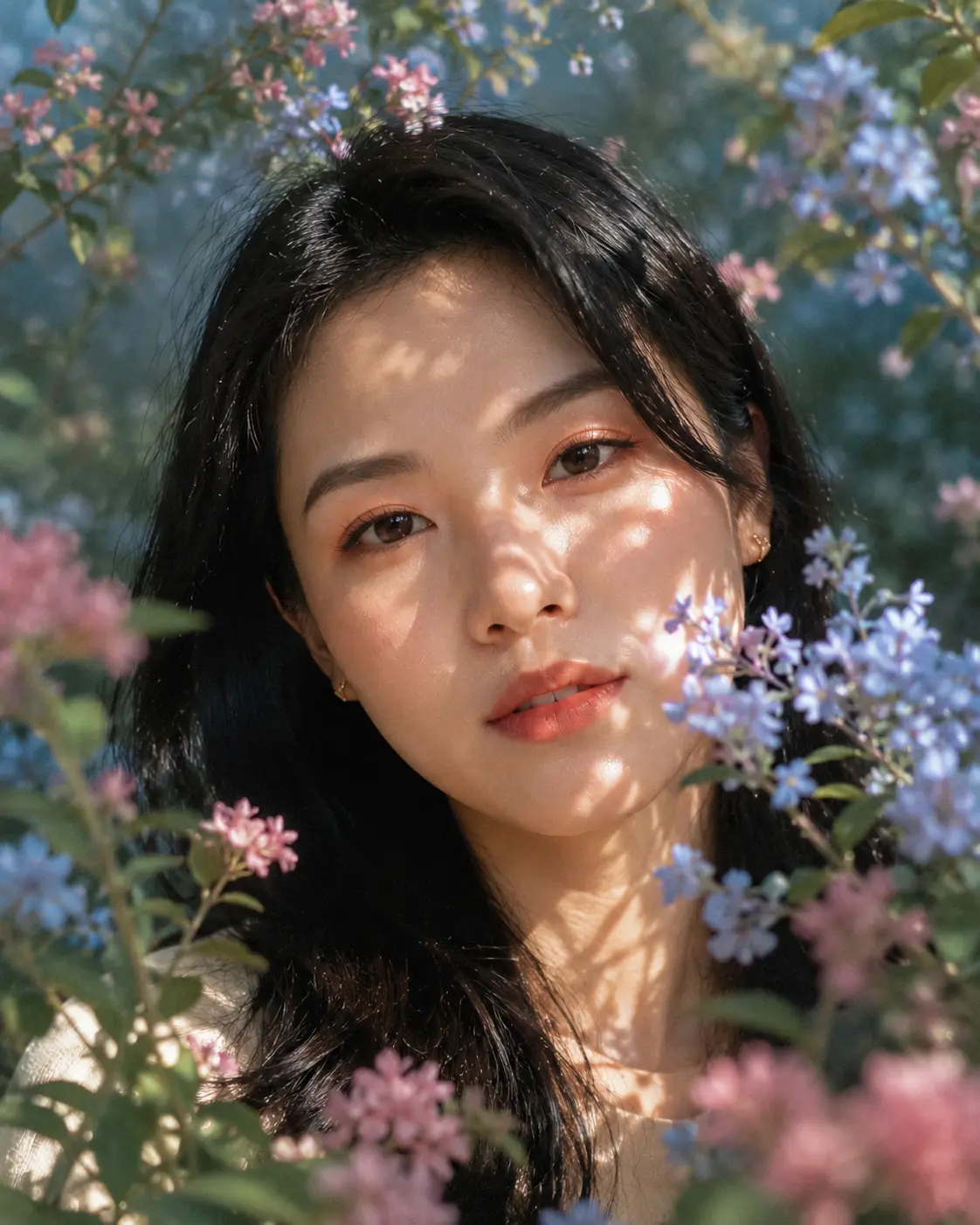 Dreamy Flower Close-up Portrait
