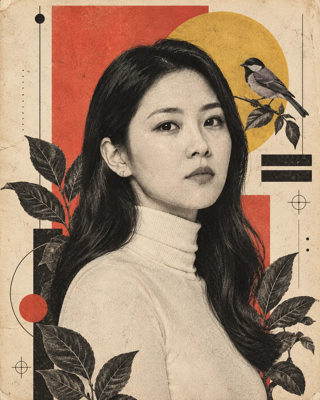 Retro Artistic Collage Style
