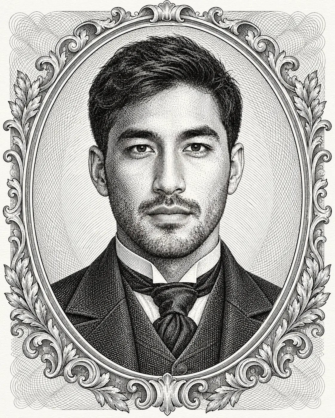 Victorian Engraving Portrait