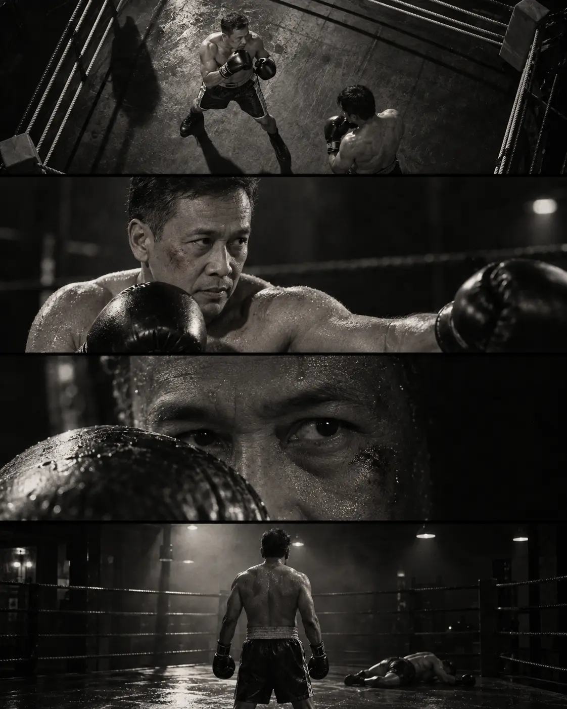 Boxing Dramatic Winning Scene