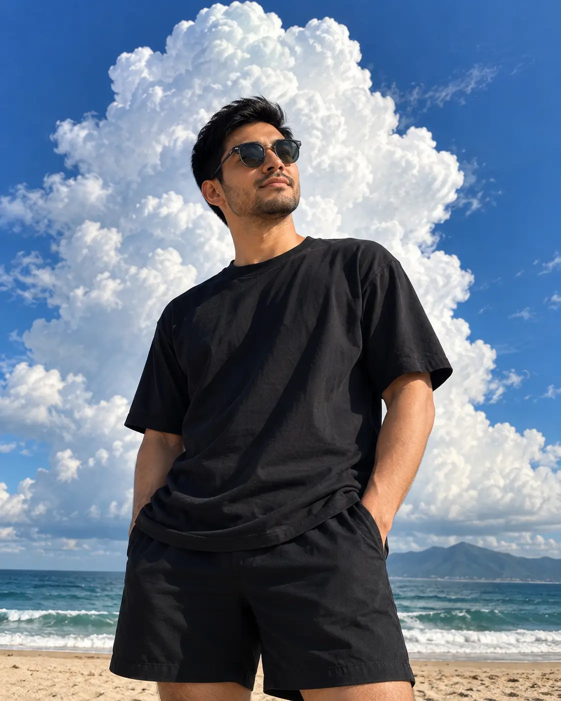 Standing on the Beach