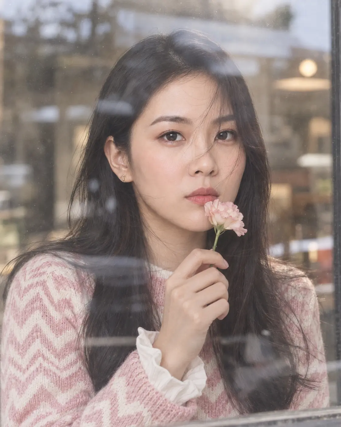 Candid Photo Behind Mirror