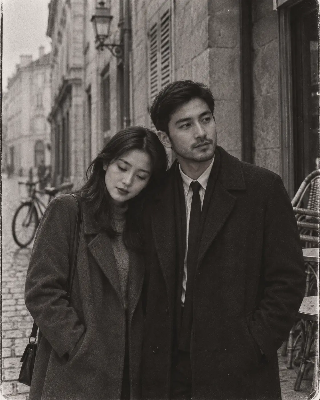 Cold 60s Black and White Photograph