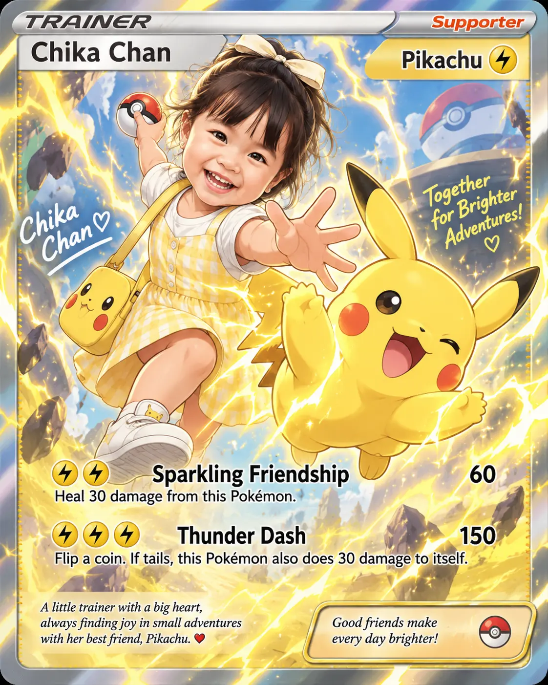 Pocket Monster Inspired Card