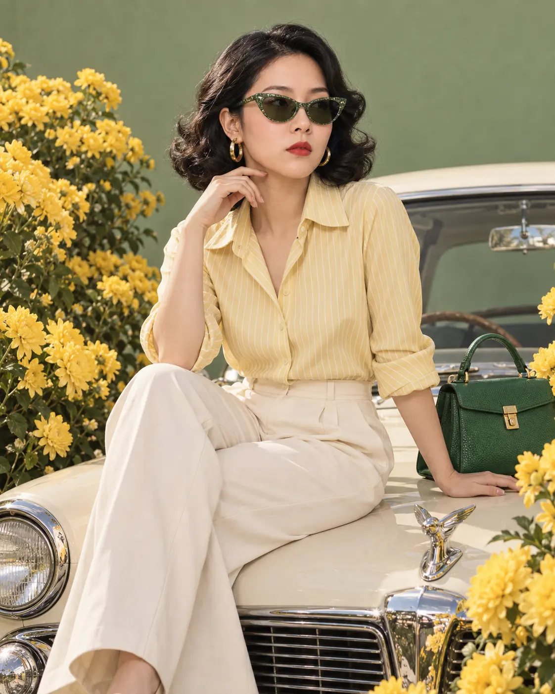 Vintage High-fashion Editorial Portrait