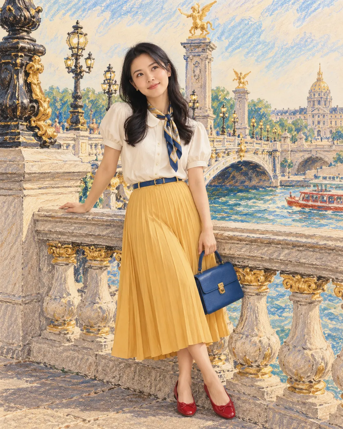 French Travel Editorial Artistic Poster