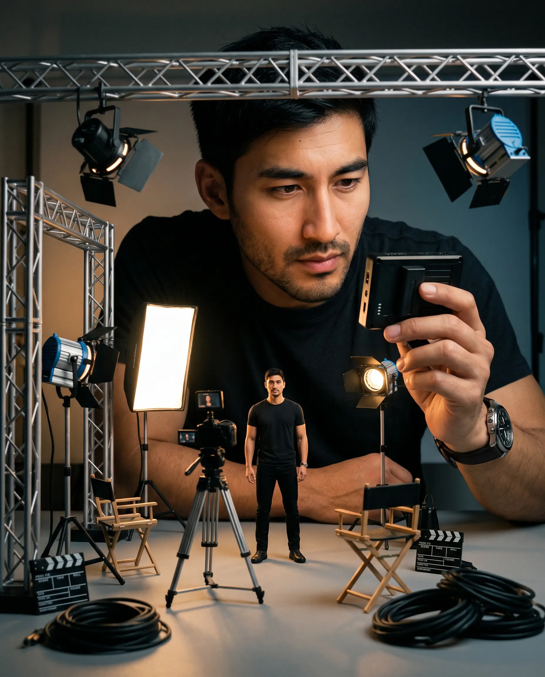 Behind-the-scenes Film Set