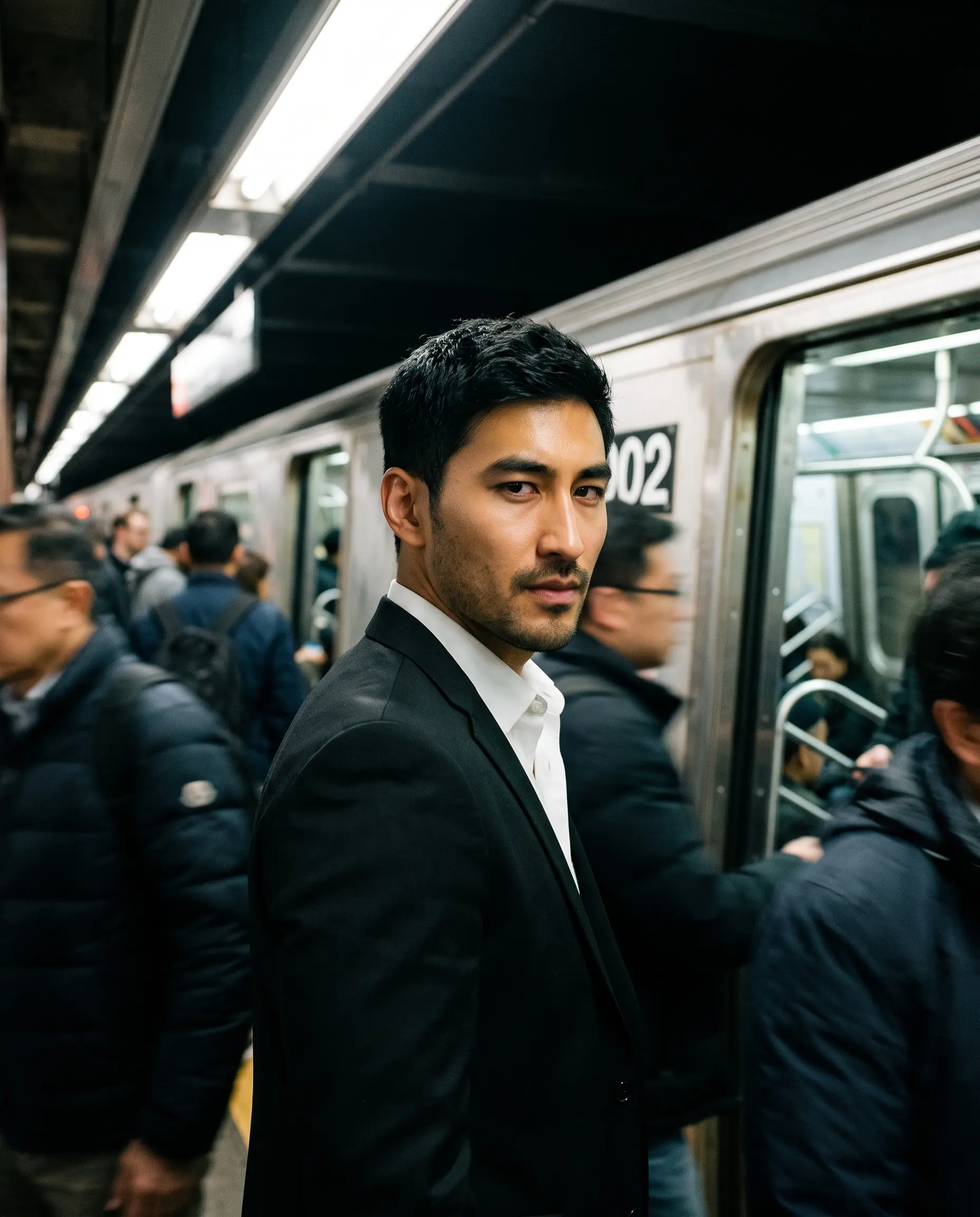 Crowded Underground Subway Candid