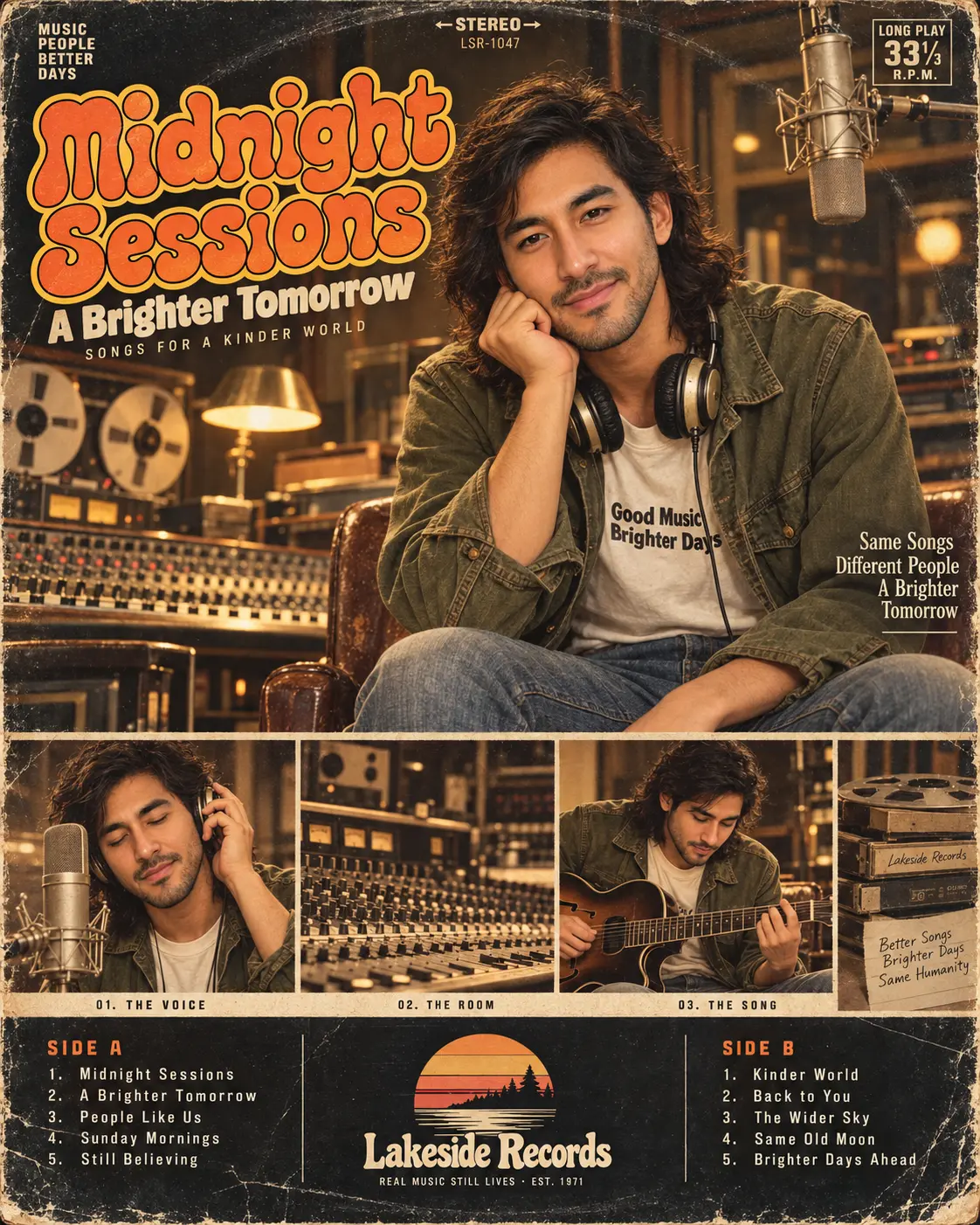 Retro Vinyl LP Album Poster