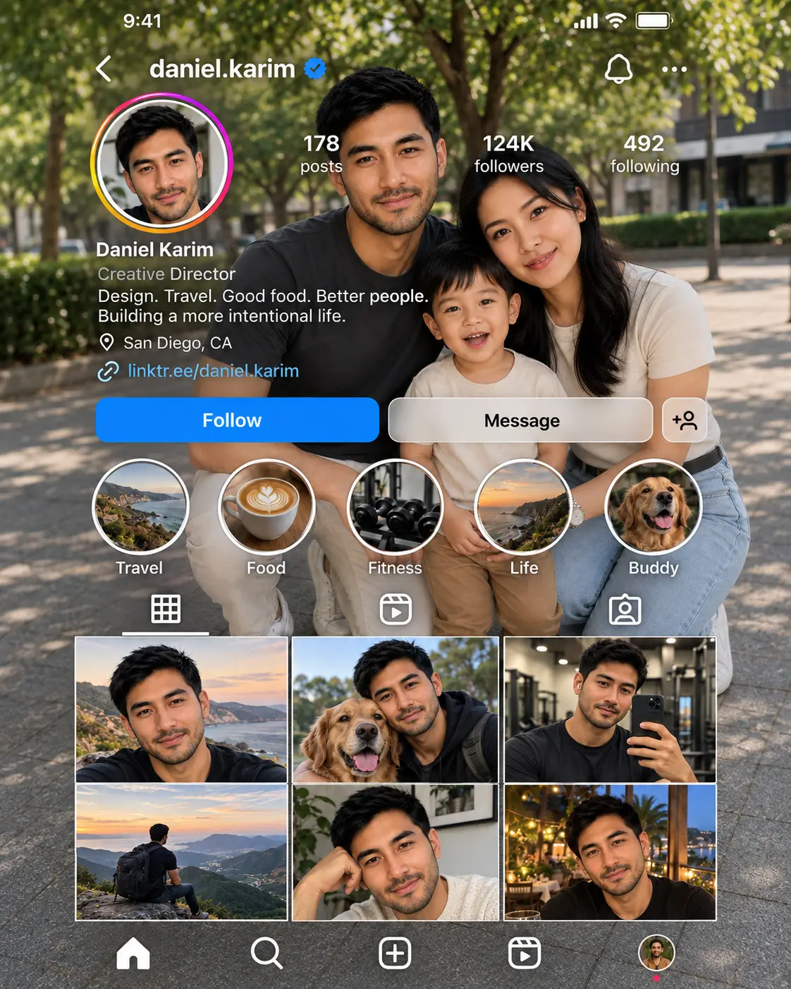 Instagram Profile Background Change