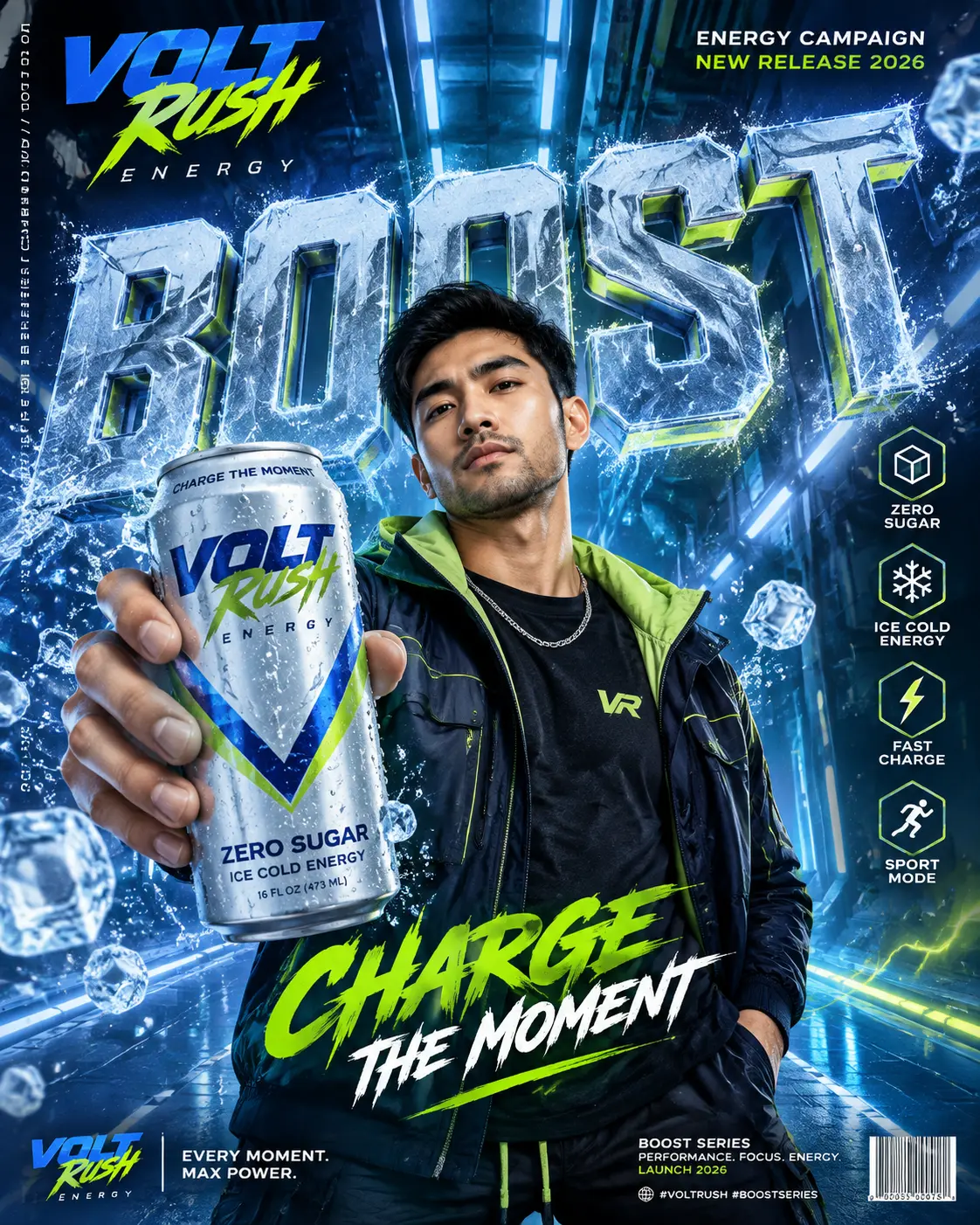 Energy Drink Editorial Poster
