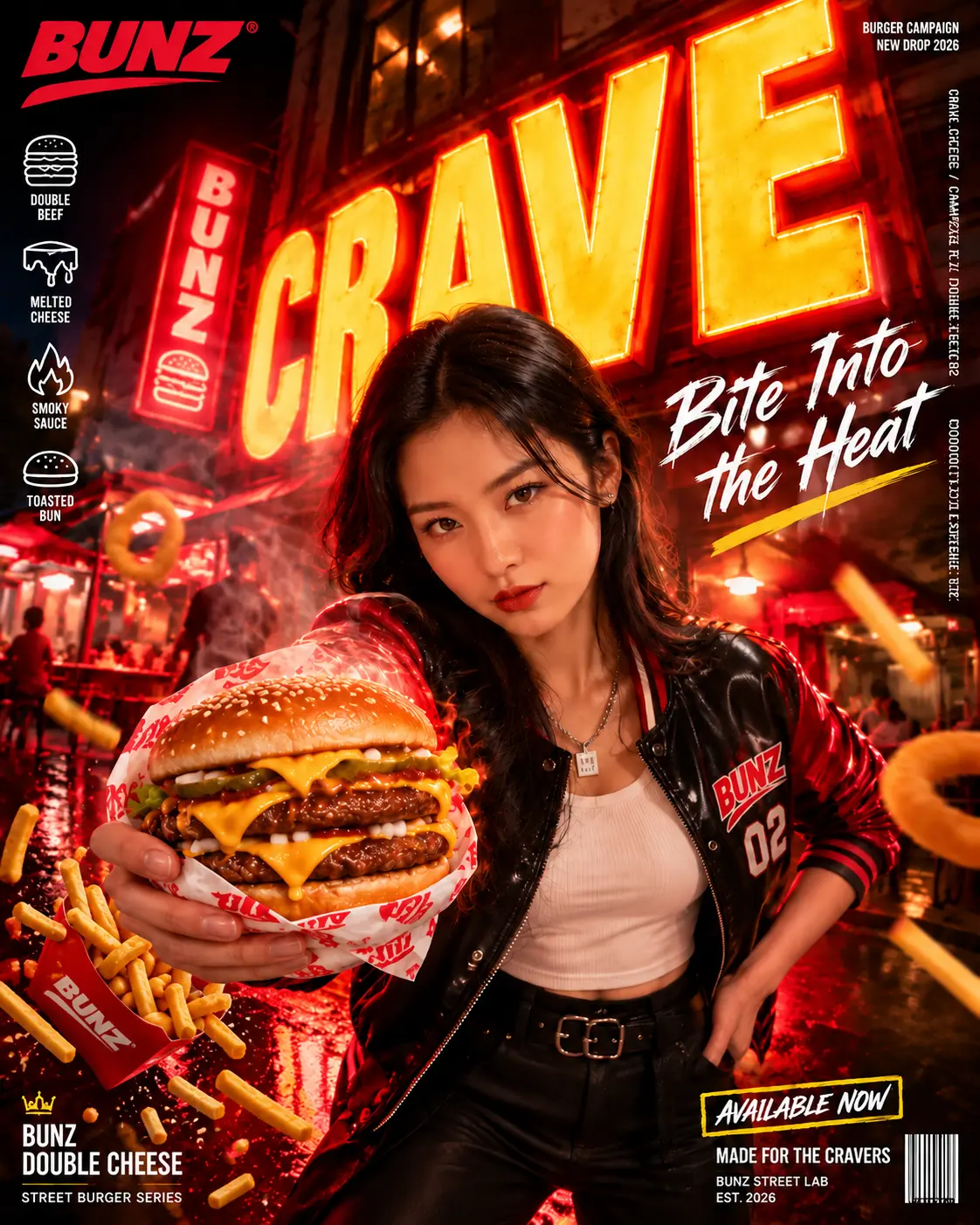 Burger Editorial Poster