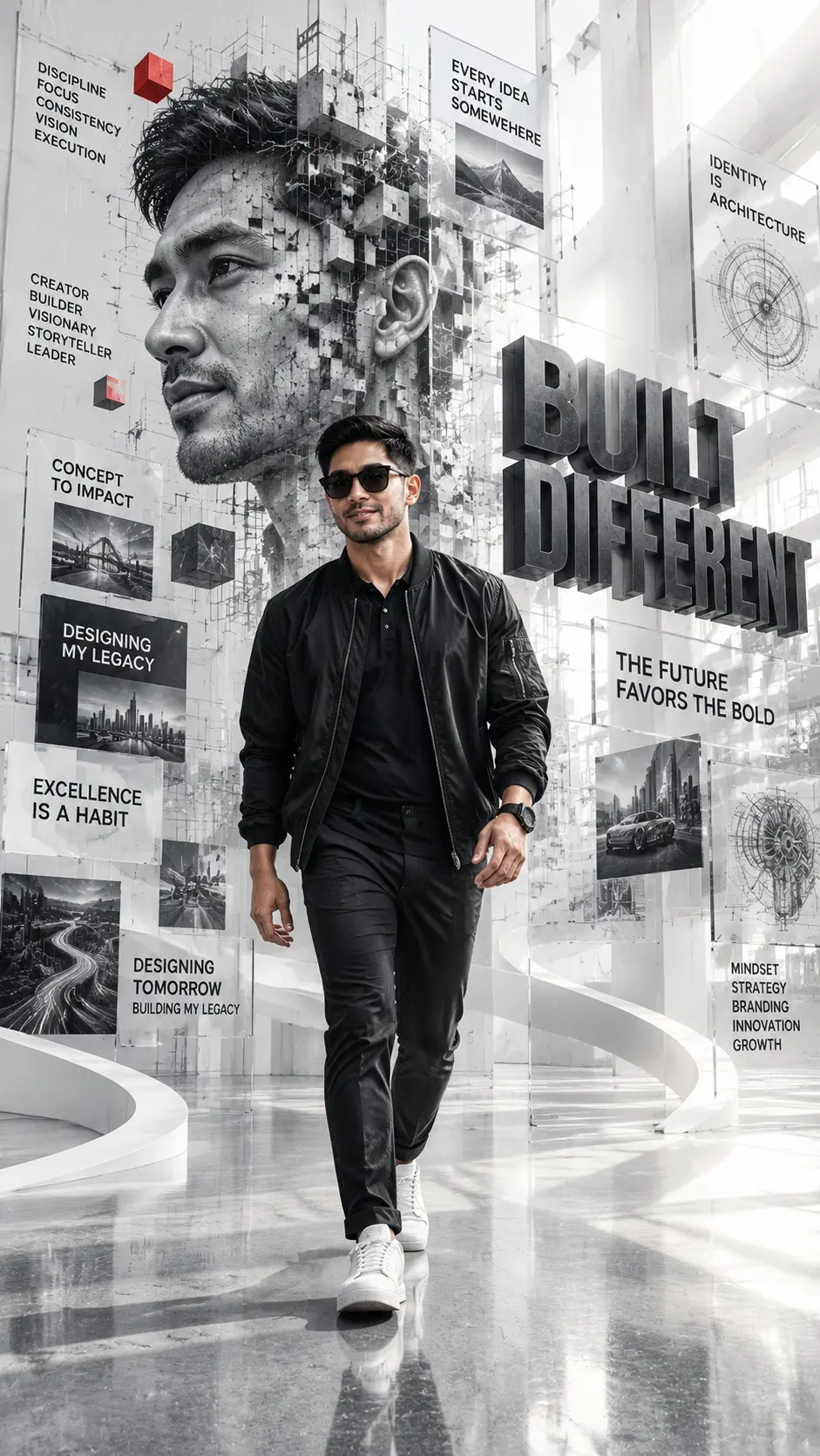 Editorial Architects-themed Fashion Poster