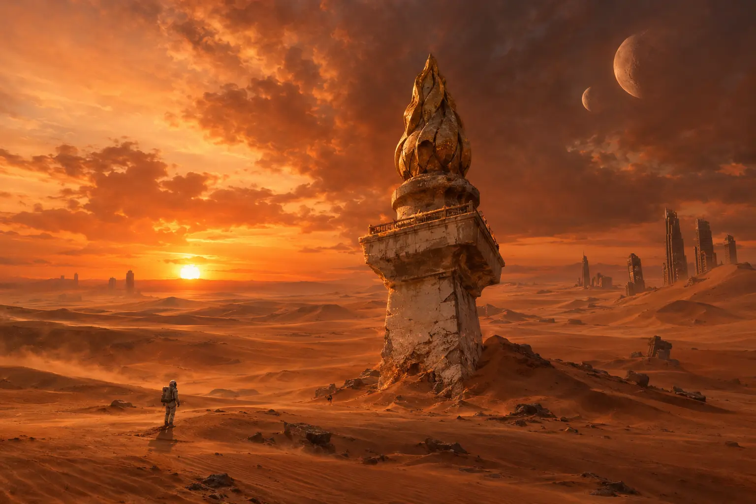 The Fall and The City Ruin Concept Art