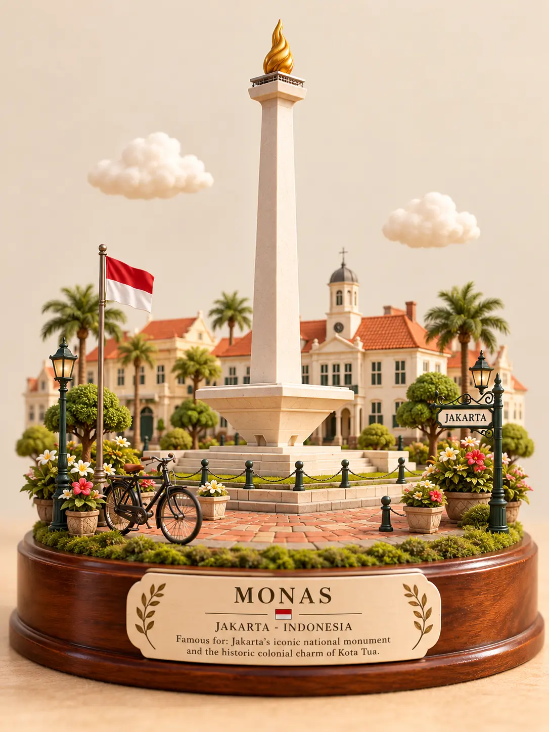 3D Diorama of Monas