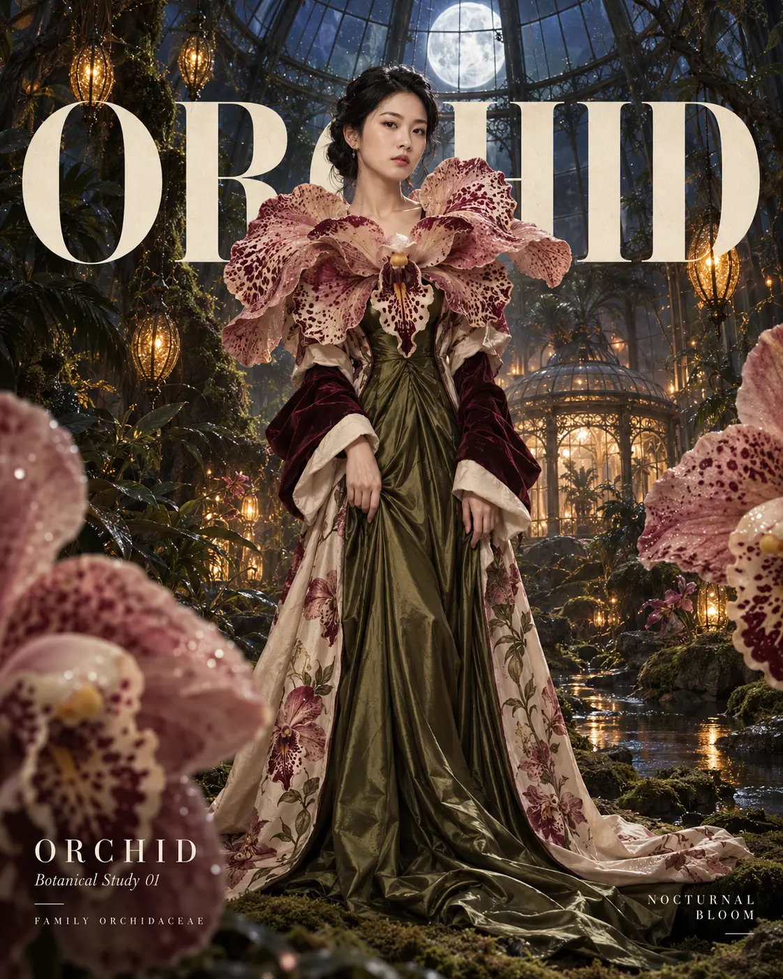 Orchid Fashion Magazine Poster