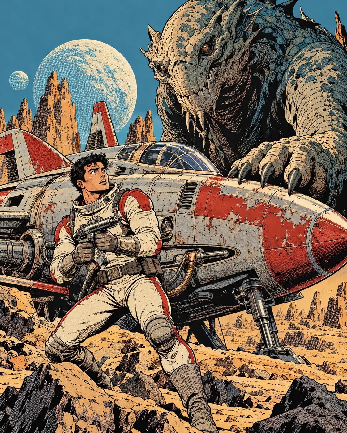 Sci-fi American Comic Book Illustration