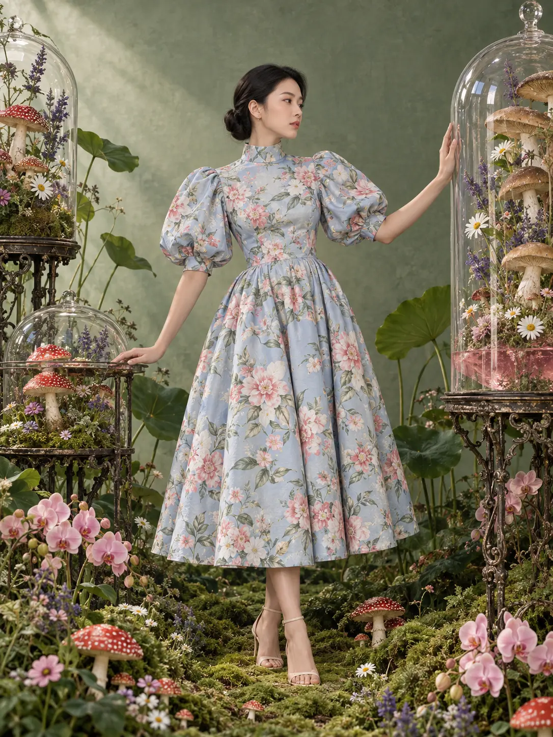 Dreamy Botanical Terrarium Portrait
