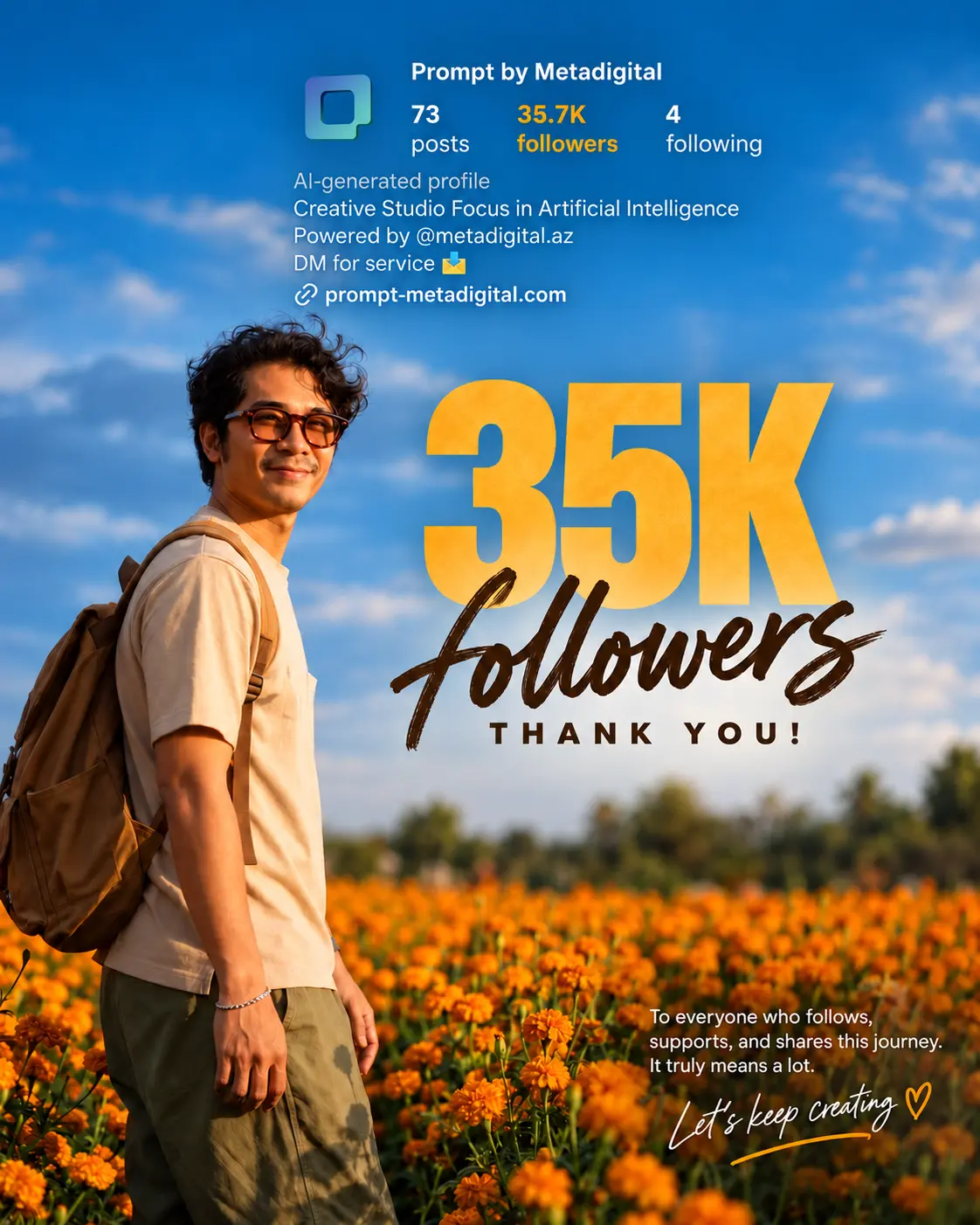 Followers Milestone Highlight